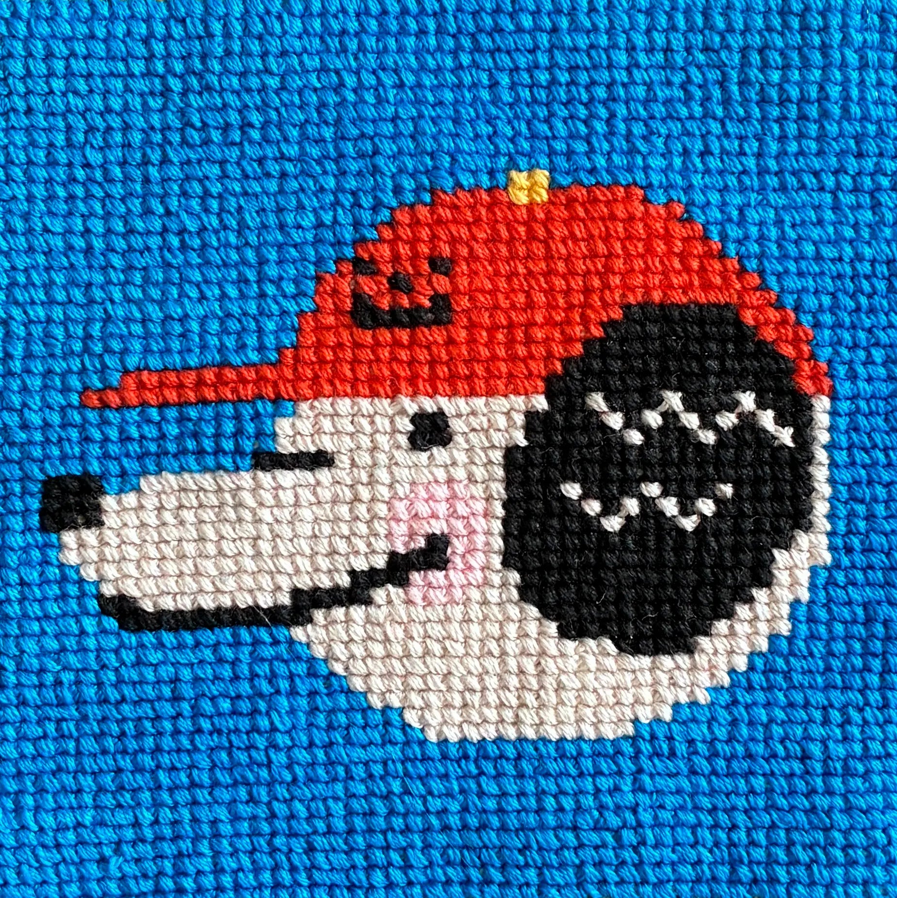 Dog Coaster - Cross stitch pattern